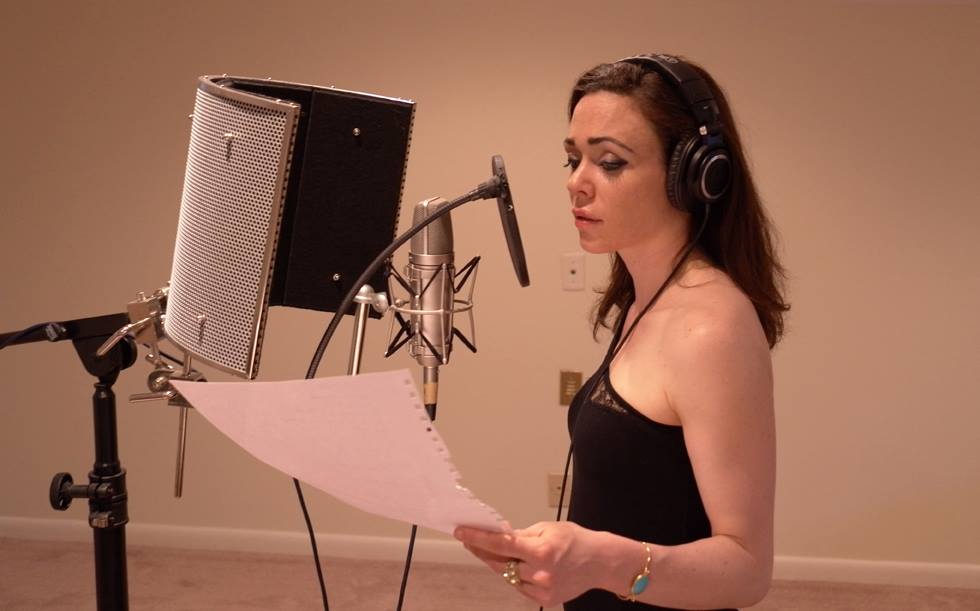 Andrea Mathews making music